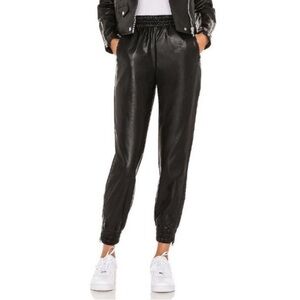 Superdown Faux Leather Joggers